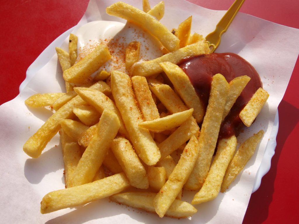 Free Food at Fast Food French Fries Ketchup
