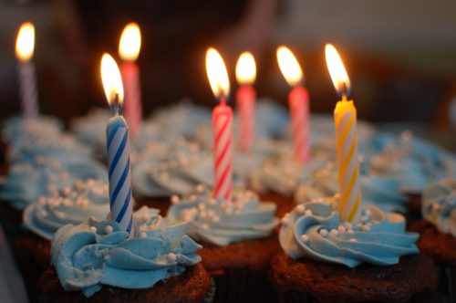 Free Birthday Sweets Birthday Candles on Cupcakes