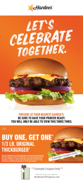 Hardee's Free Birthday Food #hardees