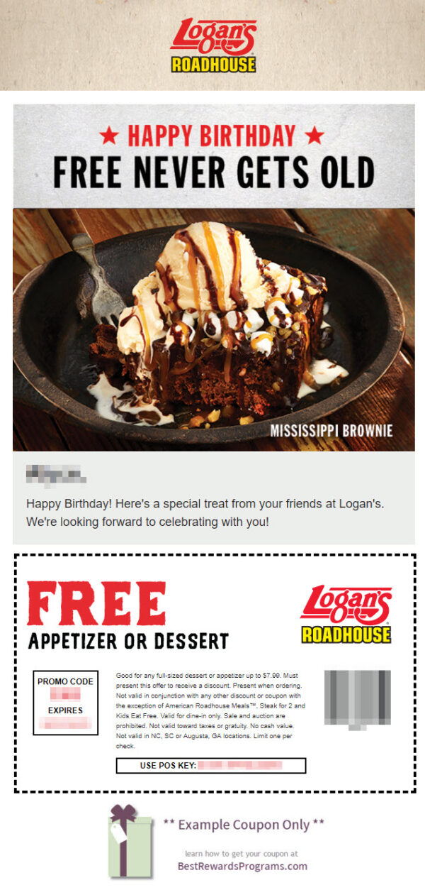 Logan's Roadhouse Free Birthday Food #Logans.Roadhouse