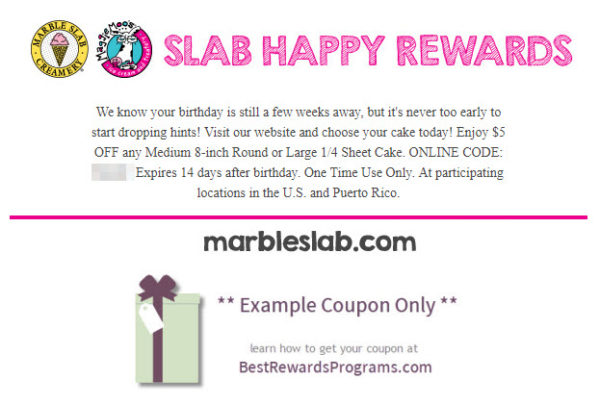Marble Slab Creamery Free Birthday Food #marbleslabcreamery