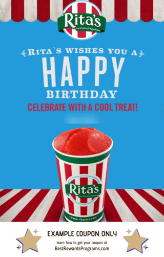 Rita's Ice Custard Free Birthday Food