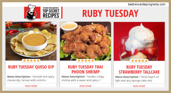 Ruby Tuesday Free Birthday Gifts ? | Best Rewards Programs