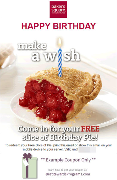 Bakers Square Free Birthday Food #bakerssquarerestaurants #bakerssquare