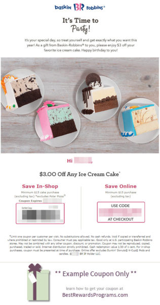 Baskin Robbins Free Birthday Food #baskinrobbinsUS #baskinrobbins #baskinrobbins31