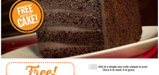 Bertucci's Anniversary free dessert