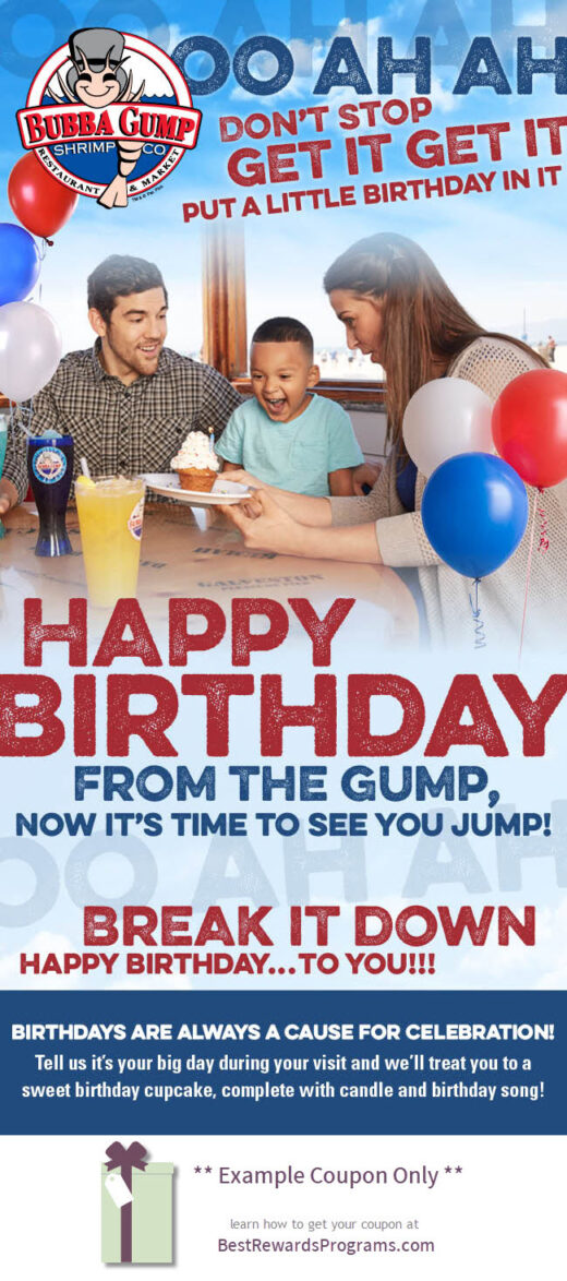 Bubba Gump Free Birthday Food #bubbagumprestaurants #officialbubbagump #BubbaGumpCo #shrimp #ForrestGump