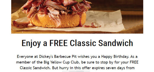 Dickey's Barbecue Pit Free Birthday Food #dickeysbarbecuepit