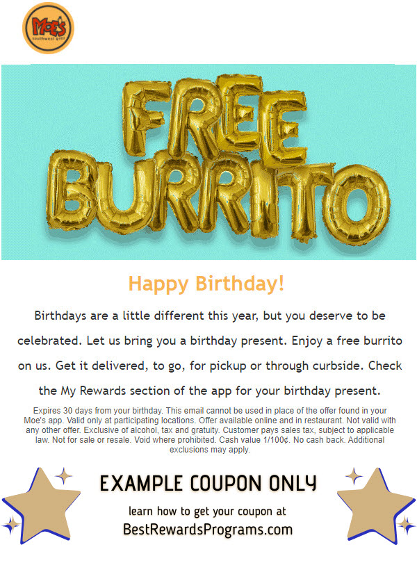 Do You Get Free Moes on Your Birthday?