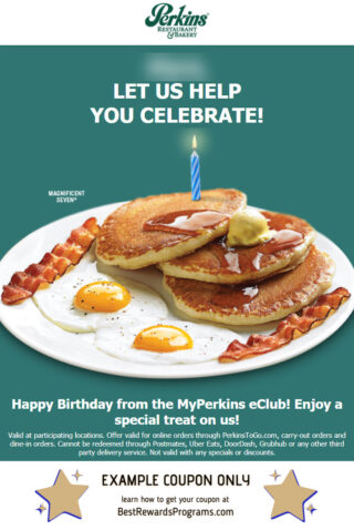 Perkins Free Birthday Meals | Best Rewards Programs