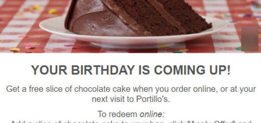 Portillo's Birthday Gift - See 100's more Free Birthday Gifts at BestRewardsPrograms.com #portilloshotdog