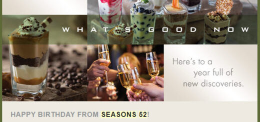 Season's 52 Free Birthday Food #seasons52