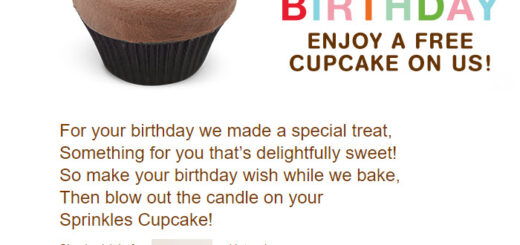 Sprinkles Free Birthday Food #sprinkles #sprinklescupcakes