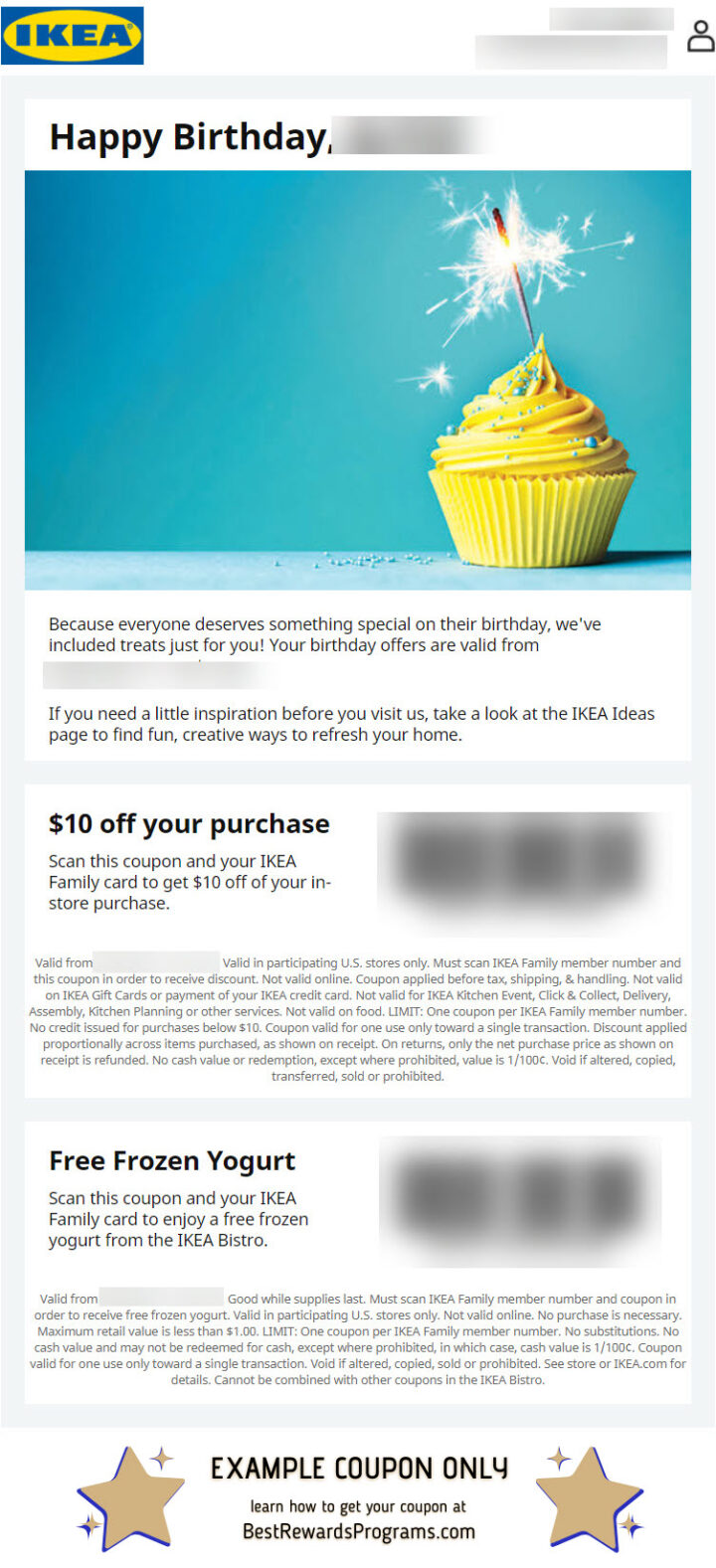 DEAL ALERT: free IKEA birthday gift card ($10) + free food!