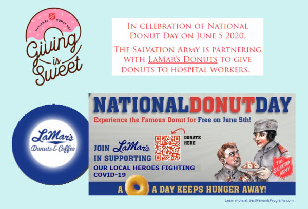 LaMar's Donuts Free on National Donut Day June 5, 2020