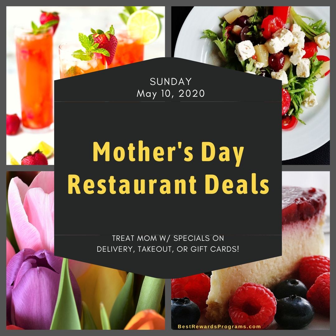 Mother's Day Restaurant Discounts 2020 Best Rewards Programs