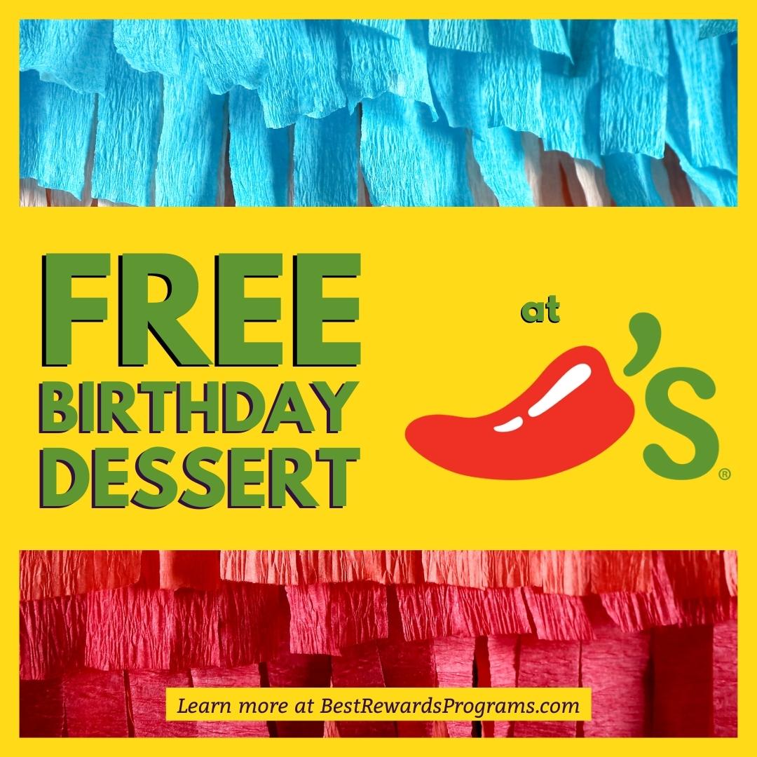 Free Birthday Food at Chili's 🌶️ Best Rewards Programs
