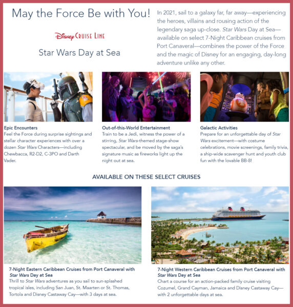 Disney Star Wars Cruise Star Wars Day at Sea - BestRewardsPrograms.com