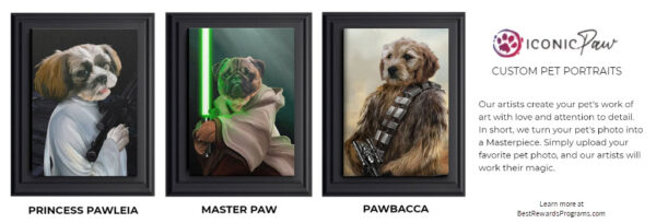 Unique Star Wars Gift Custom Portrait of Pet as a Star Wars Character