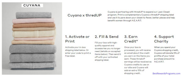 Cuyana Discount through Lean Closet program