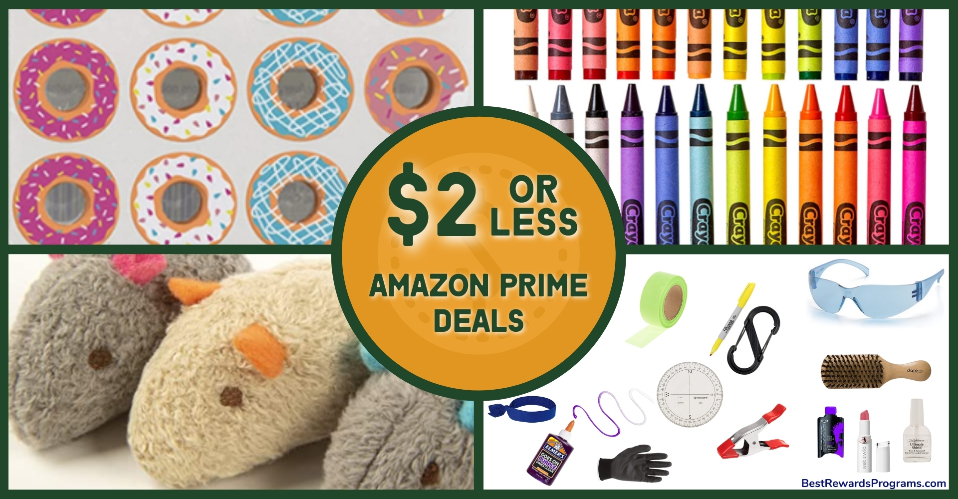 $2 and under products on  Prime w/ free Prime shipping