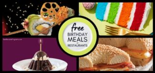 Free Birthday Appetizers, Meals, Desserts, Drinks, & more!