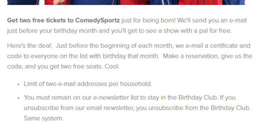 CSz Portland Free Birthday Gift #CSzPortland - details at BestRewardsPrograms.com