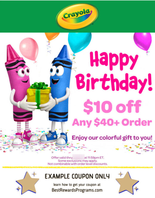 Free Birthday Gift at Crayola