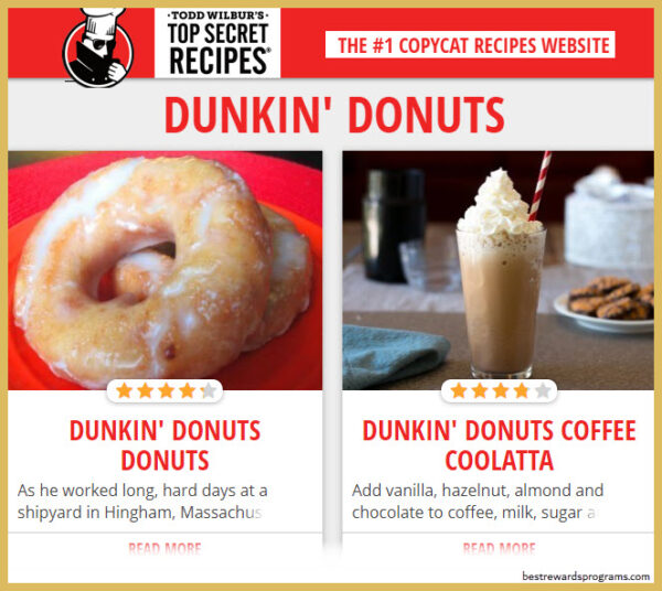 Dunkin Donuts Recipes Online Top Secret Recipes