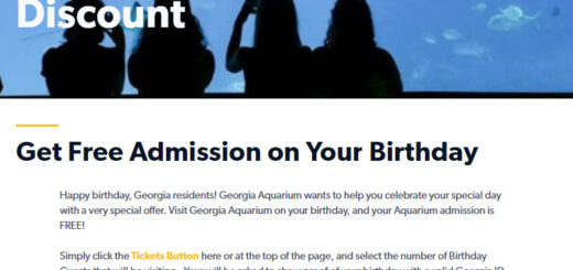 Georgia Aquarium Free Birthday Gift #georgiaaquarium - details at BestRewardsPrograms.com