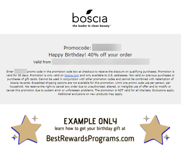 Boscia Birthday Gift - BestRewardsPrograms.com #bosciaskincare #CrueltyFree #Vegan