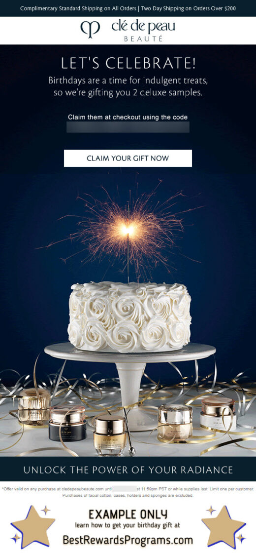 Clé de Peau Beauté Free Birthday Gift - details at BestRewardsPrograms.com #cledepeau_us