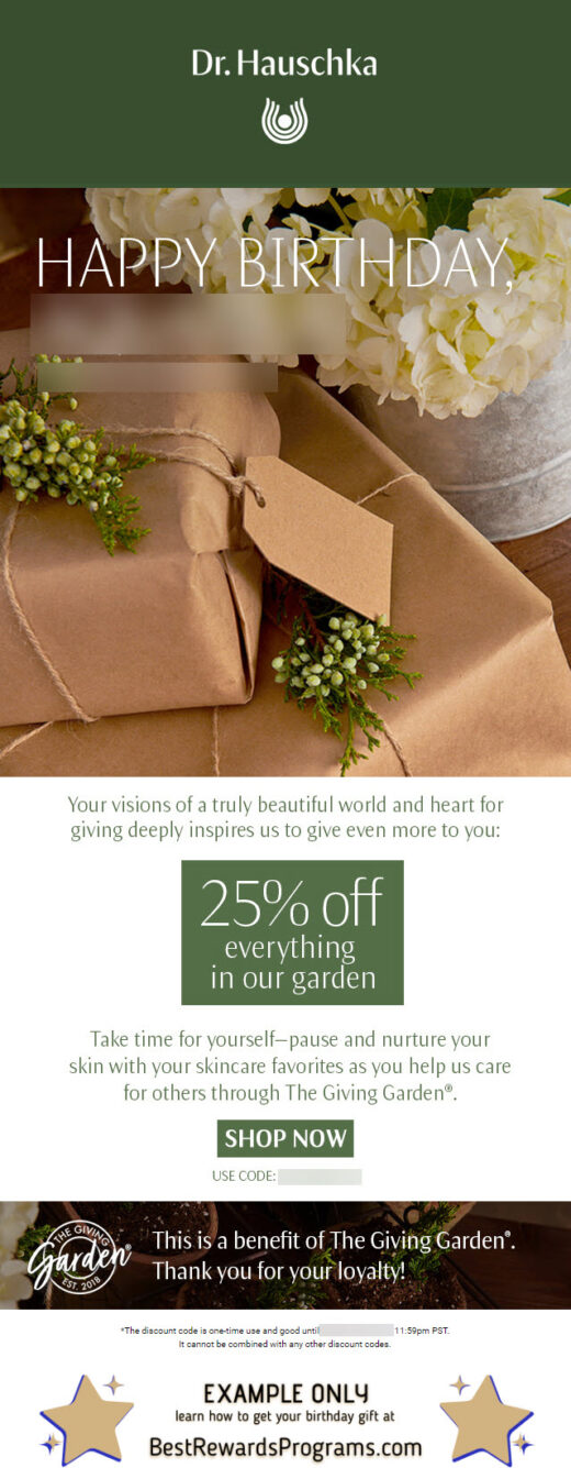 Dr Hauschka Free Birthday Gift - details at BestRewardsPrograms.com #drhauschka_usa
