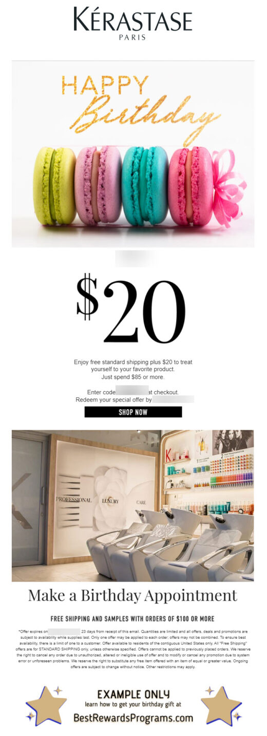 Kérastase Free Birthday Gift - details at BestRewardsPrograms.com #KERASTASEUSA