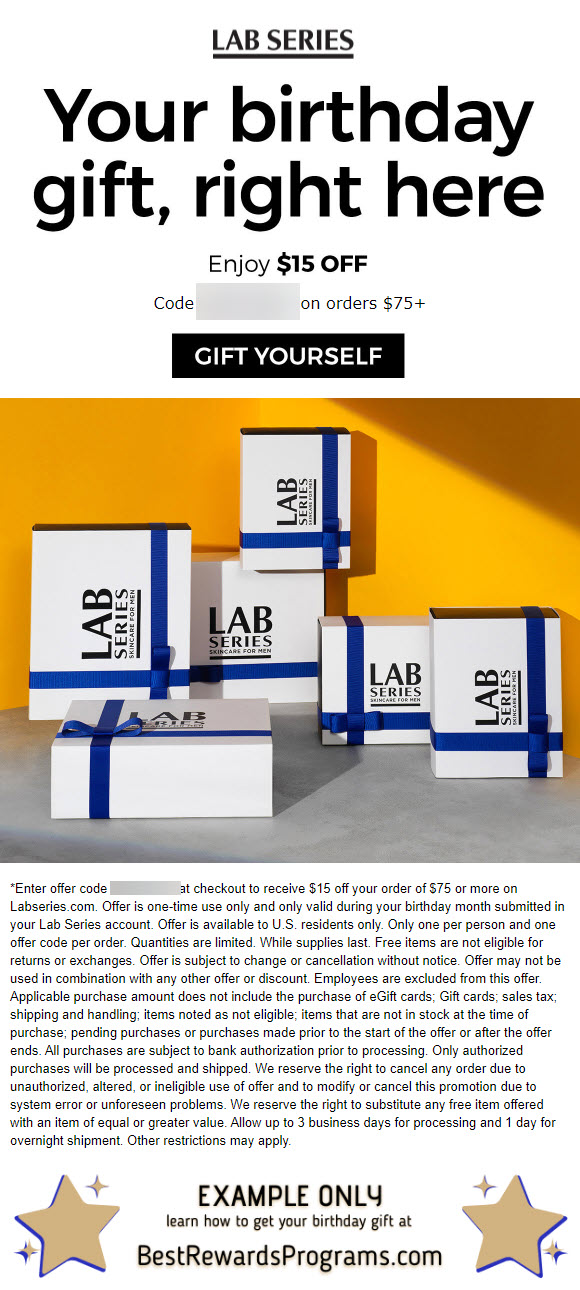 LAB SERIES Skincare for Men Birthday Gift - BestRewardsPrograms.com #LabSeries