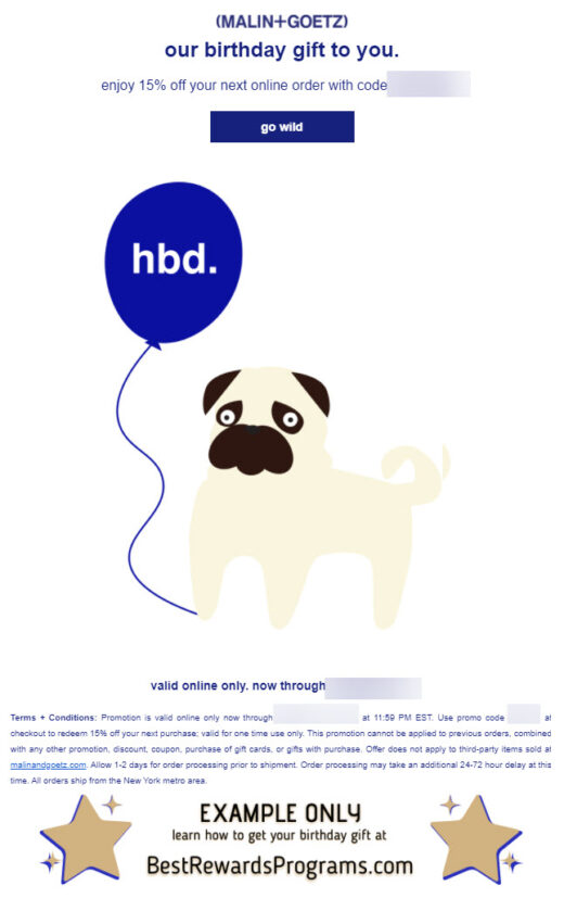 Malin+Goetz Free Birthday Gift - details at BestRewardsPrograms.com #malinandgoetz