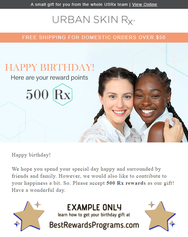 Urban Skin Rx Birthday Gift - BestRewardsPrograms.com #UrbanSkinRx