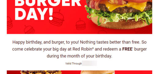 Red Robin Free Birthday Food