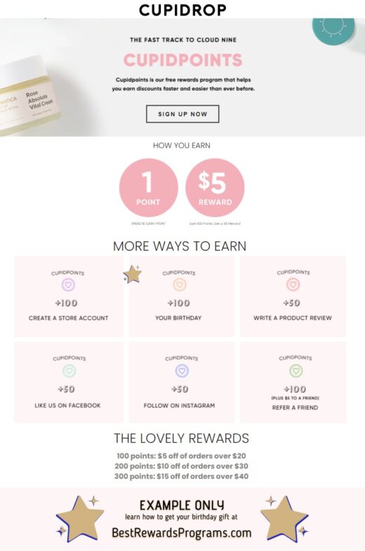 CUPIDROP Free Birthday Gift - details at BestRewardsPrograms.com #CUPIDROP