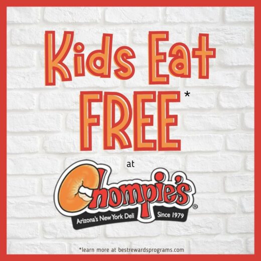Kids Eat Free at Chompie's details at bestrewardsprograms.com