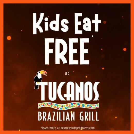 Kids Eat Free at Tucanos Brazilian Grill details at bestrewardsprograms.com