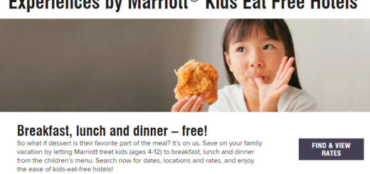 Kids Eat Free at Marriott details at bestrewardsprograms.com