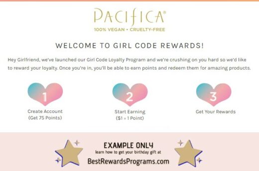 Pacifica Beauty Girl Code Rewards Free Birthday Gift