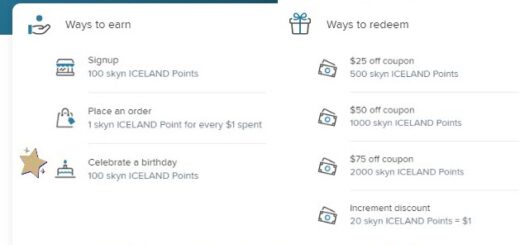 Skyn Iceland Points Free Birthday Gift