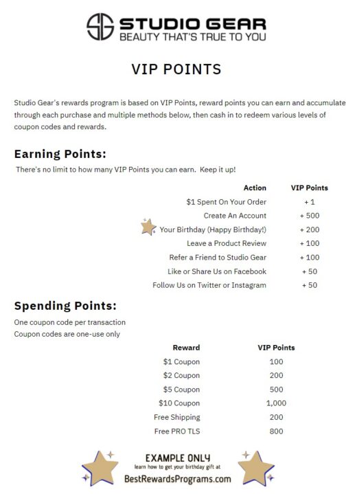 Studio Gear Free Birthday Gift - details at BestRewardsPrograms.com #SGearCosmetics