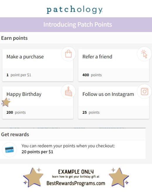 Patchology Free Birthday Gift - details at BestRewardsPrograms.com #patchology