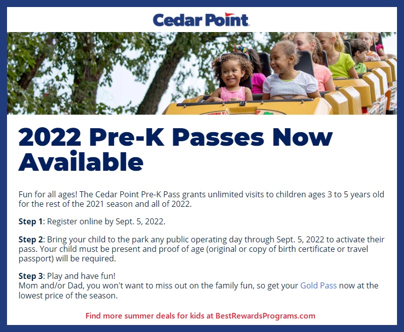Free Season Passes to Cedar Point & Cedar Point Shores