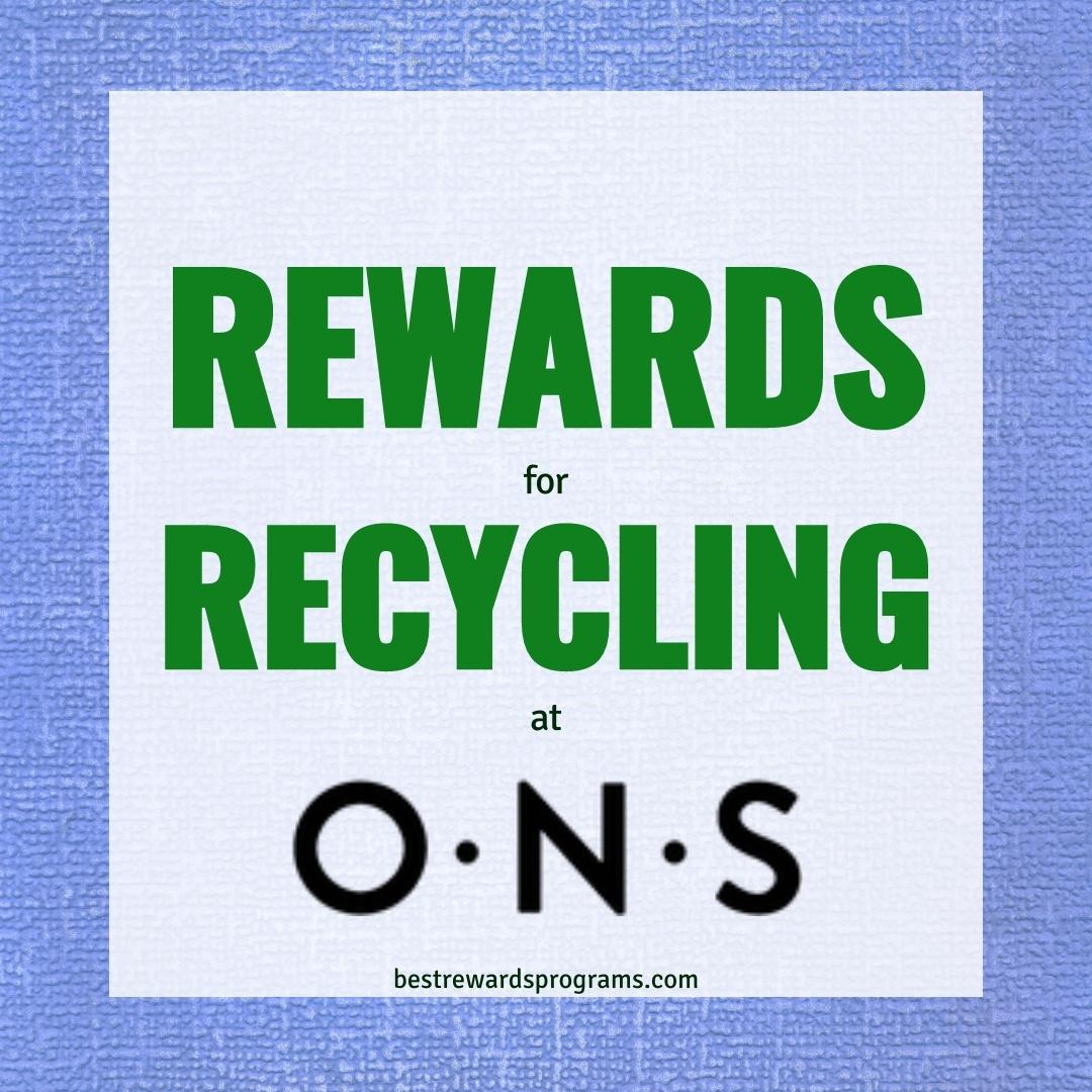 Earn Rewards When You Recycle at O.N.S Clothing