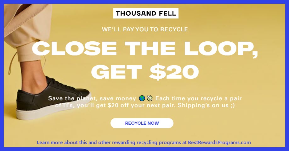 Recycle for Rewards offer at Thousand Fell