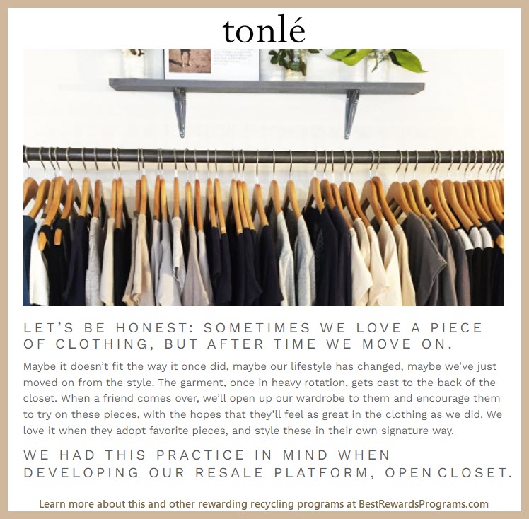 Recycle for Rewards offer at tonlé